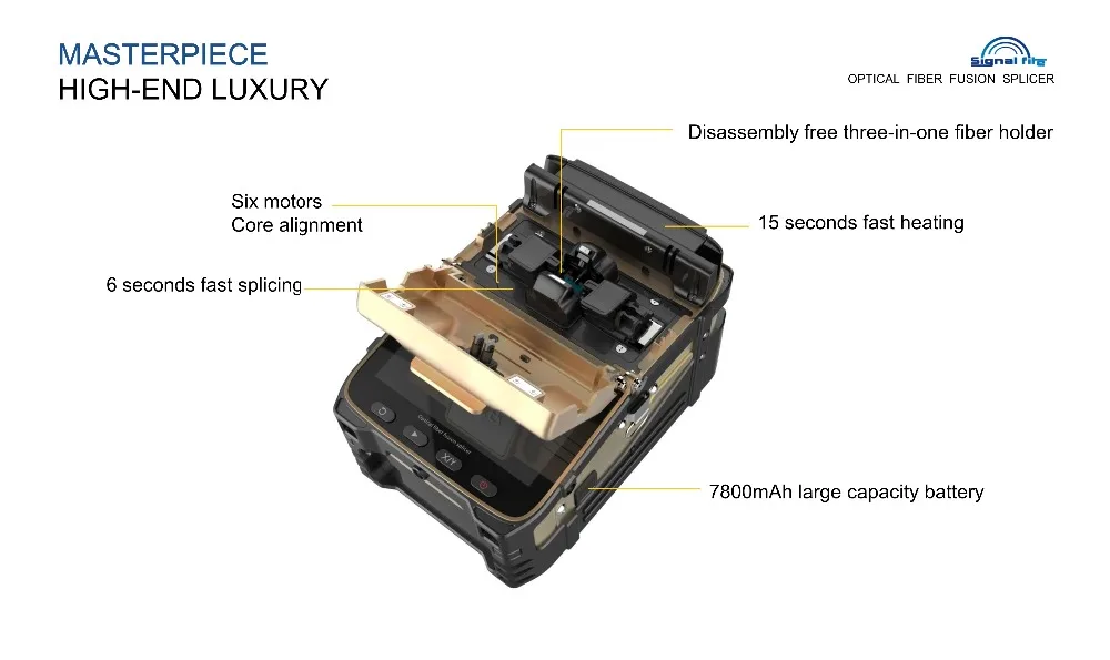 Сигнальный Огонь AI-8C волоконно-оптический сварочный аппарат обновленный сварочный аппарат для сращивания FTTH of AI-8