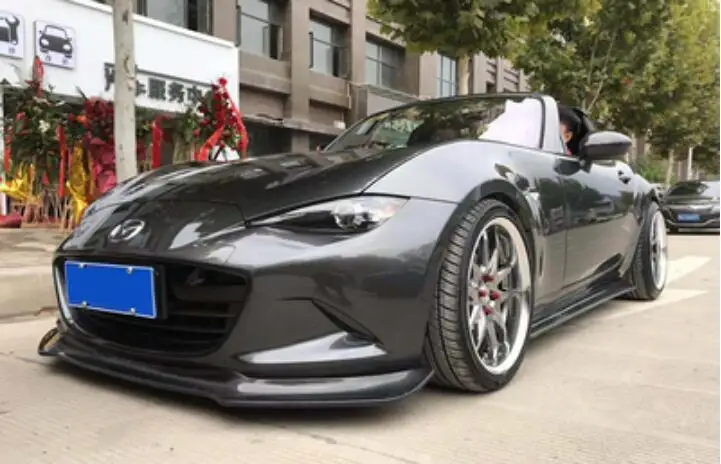 MX5 ND углеродное волокно/ABS для автомобильного переднего бампера спойлера