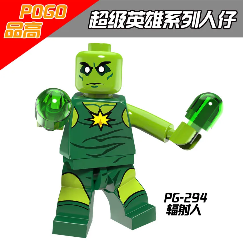 Одиночная продажа PG294 Радиоактивный человек солдат super heros строительные блоки