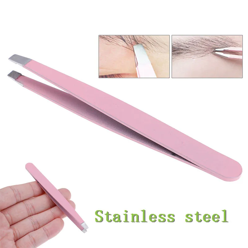 Stainless Steel Face Hair Removal Eye Brow Trimmer Eyelash Clip Cosmetic Beauty Makeup Tool 1pcs Eyebrow Tweezers