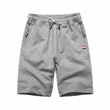 Новая мода Повседневное летние Брендовые мужские шорты одежда Masculino пляжный однотонный эластичная кулиска на талии брюки для девочек штаны Homme