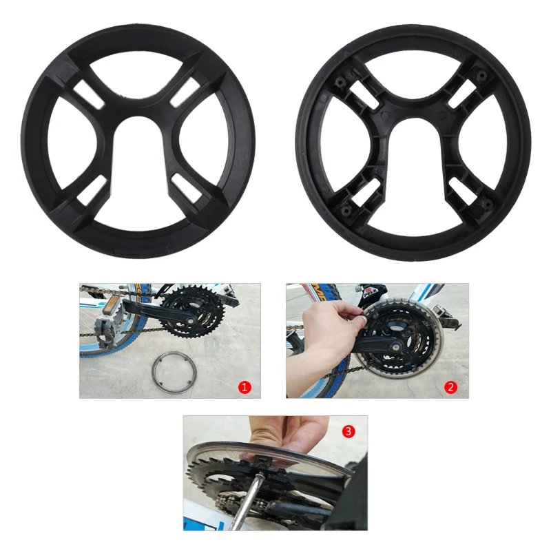 Bicycle Chain Wheel Cover Plastic Plate Protective Guard Pivot Crank