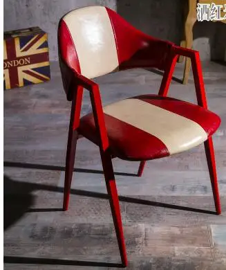 Обеденный стул в европейском стиле. Ретро сделать старый стул. Железный арт кафе креативный стул для переговоров