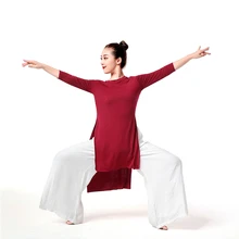 Латинское танцевальное платье с длинным рукавом Женские бальные платья для танго ча Сальса Румба современная танцевальная одежда костюмы для йоги