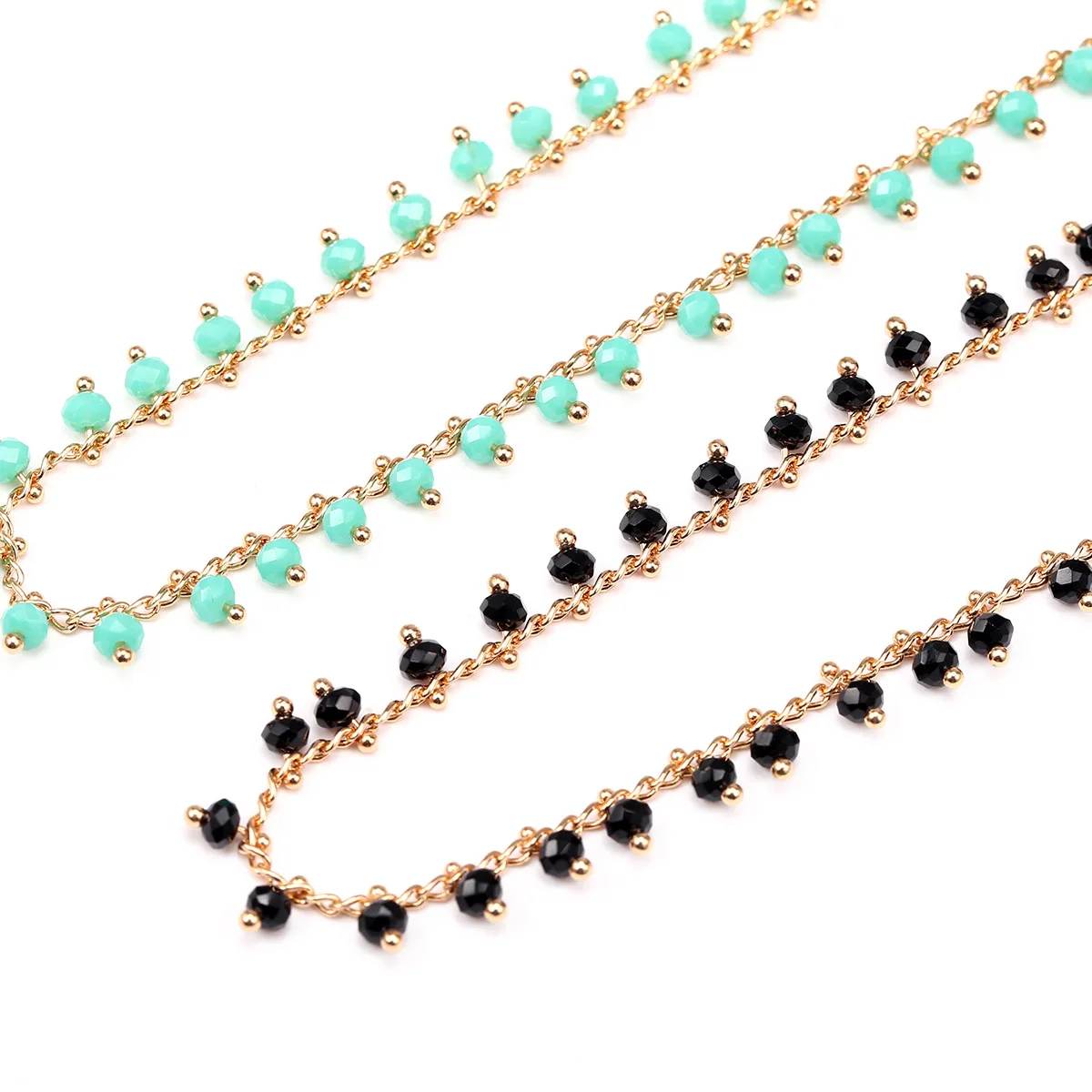 

Acrylic Beads Beaded Choker 2019 Fashion Jewelry Simple Delicate Gold Color Chain Necklaces for Women Ladies Necklace