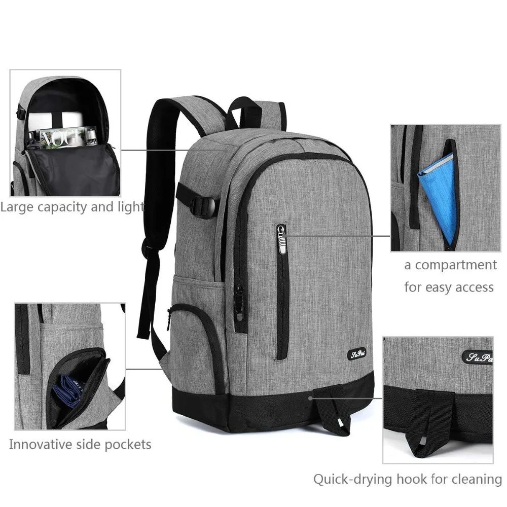 2018 USB Charging Bagpack Men Women 15inch Laptop Backpacks For Teenager Fashion Male Female Mochila Leisure Travel Backpack (26)