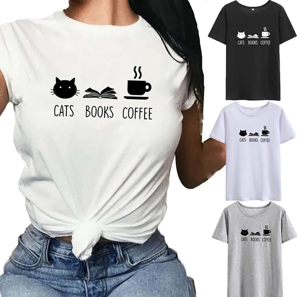 Футболка женская с круглым вырезом милый белый простой модный элегантный