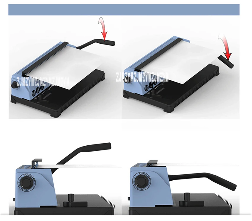 TD-130 машина для переплета спиральной проволоки 34 отверстия меню файла нежное изображение для документов фотоальбом ручная дырокол связывающая машина