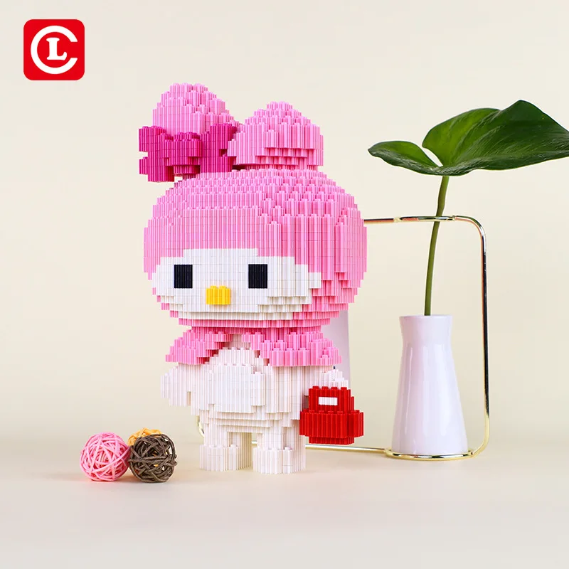 

Challenge Big size Connection Cartoon Building Blocks Stitch Auction Figures Building Toy Anime Model Brinquedos for Kids Gift