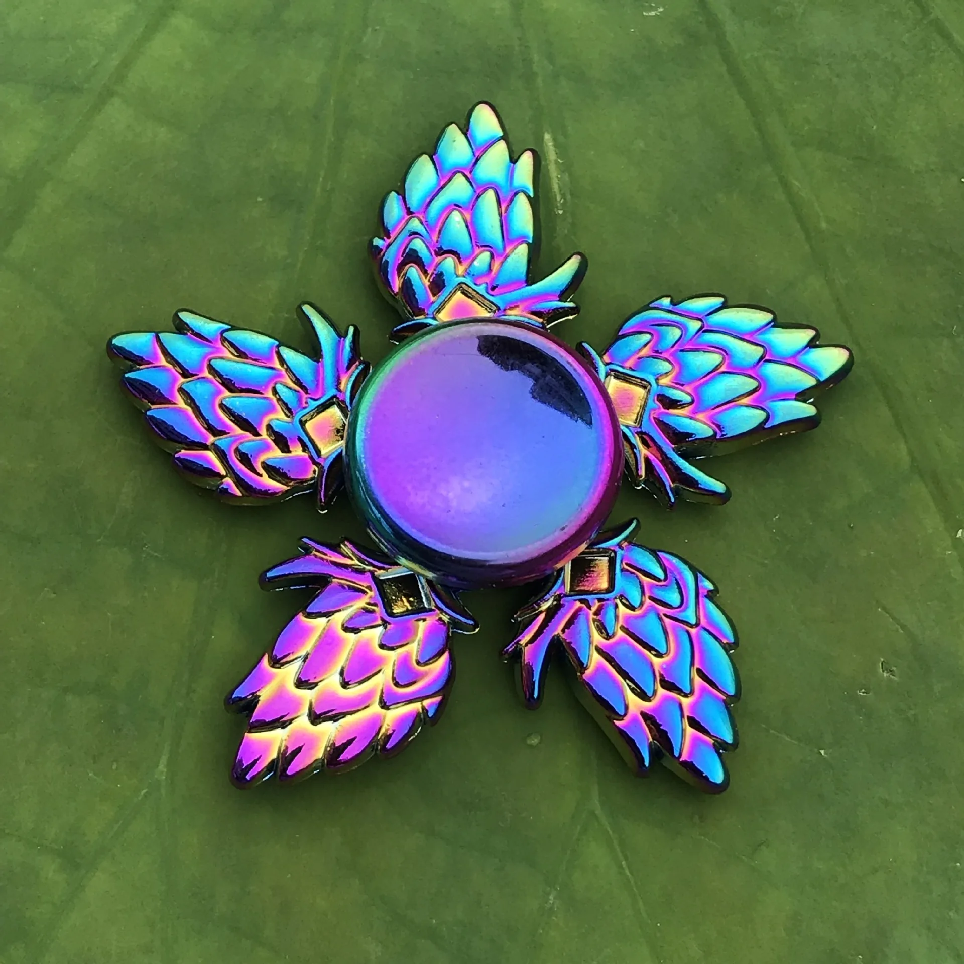 New Rainbow Hand Finger Fidget Spinner Toy Electroplate Hybrid Bearing Alloy Metal EDC Hand Tri Spiner 1 New Rainbow Hand Finger Fidget Spinner Toy Electroplate Hybrid Bearing Alloy Metal EDC Hand Tri Spiner 5