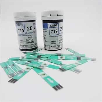 

25pcs Blood Glucose Test Paper And 25pcs Lancest Needle For GLM 76 Glucometer Blood Glucose Meters Monitor Health Care Tools