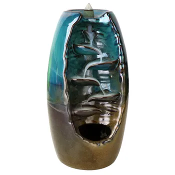 

Smoke Waterfall Backflow Incense Burner Ceramic Aromatherapy Furnace Lotus Smell Aromatic Home Incense Crafts Incense Holder
