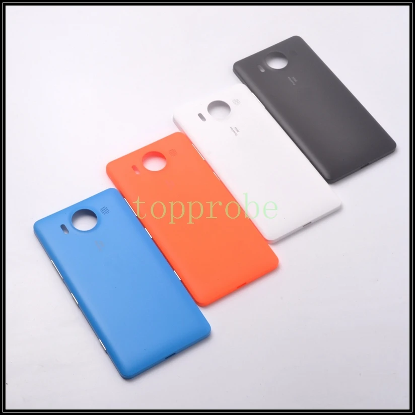 حقيقية الخلفية باب البطارية الإسكان لنوكيا 950 الغطاء الخلفي لمايكروسوفت lumia 950 الخلفية غطاء حالة + 1 قطع الشحن شاشة السينما