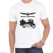 2019 nueva camiseta de verano negra japonesa motocicleta GOLDWING, Camiseta clásica VINTAGE entusiasta del motorista camiseta fresca