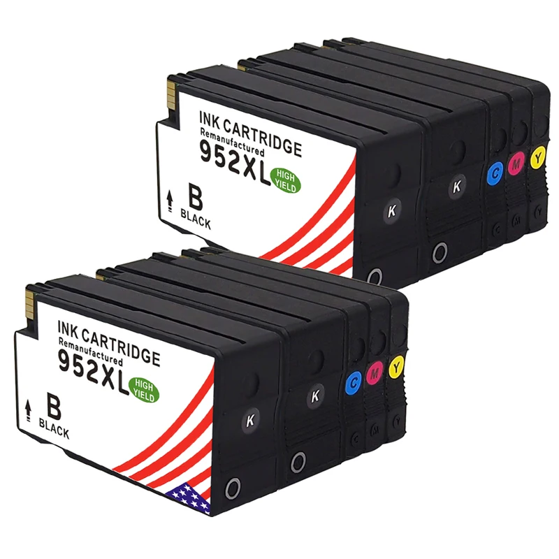 

TONER KINGDOM 10x 952XL BCMY Ink Cartridges for HP Officejet Pro 8714 8717 8724 8726 8727 8728 8734 8736 8743 8744 8746 8747