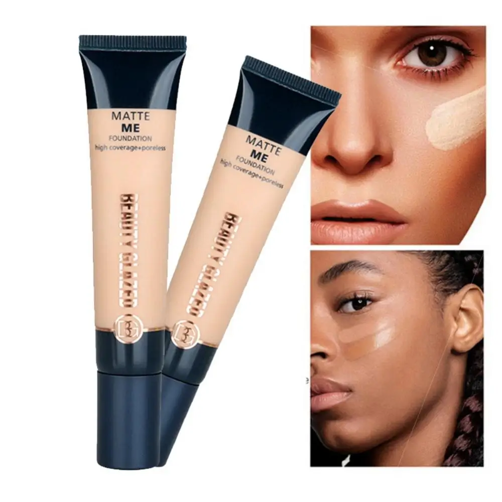 

Beauty Glazed Liquid Foundation Invisible Full Coverage Make Up Concealer Whitening Moisturizer Waterproof Makeup Foundation