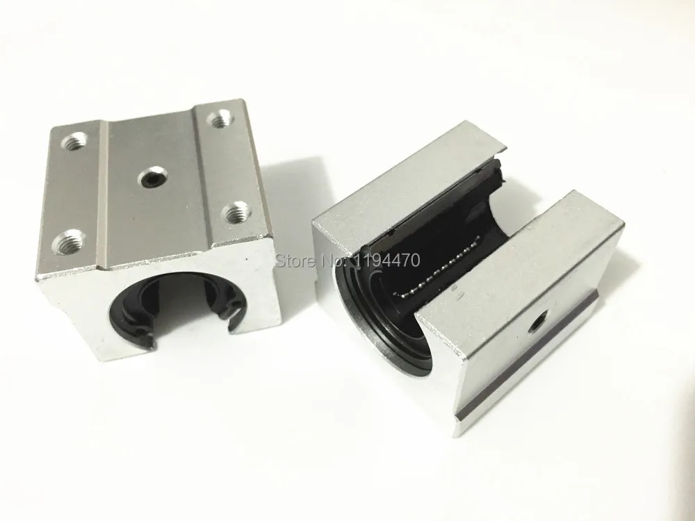 New 2pcs SBR10UU Linear Bearing 10mm Open Linear Bearing Slide block