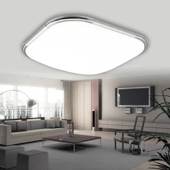 

12W LED Modern Ceiling Lamp Thin Square Ceiling LED Light Indoor White Lighting Living Room Bedroom Kitchen Bathroom