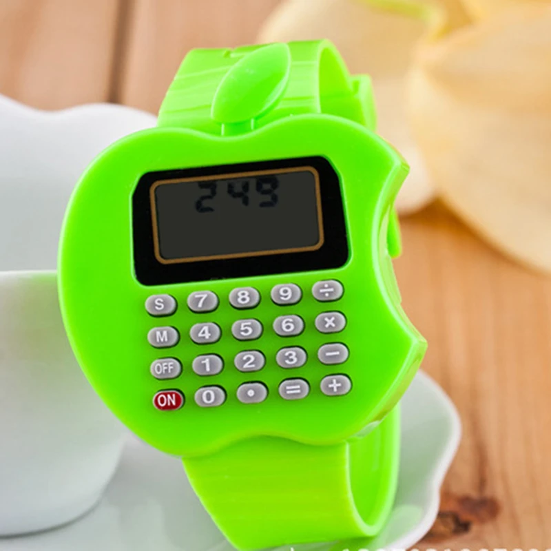 Child Watch Portable Calculator Watches Girls Boys Silicone Kids Watch