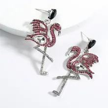 JOUVAL lujo flamenco Cristal Diamantes de imitación grandes pendientes de gota para mujeres declaración colgante pendiente 2019 Za accesorios femeninos Brincos(China)