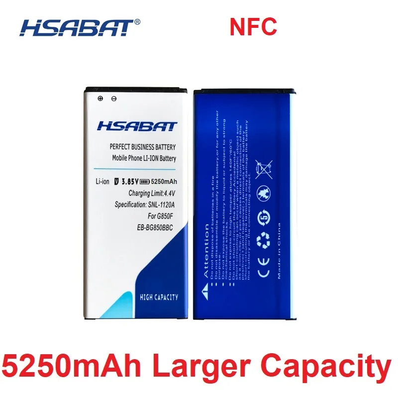 

Top New NFC 100% New 5250mAh EB-BG850BBC for Samsung Galaxy Alpha Battery G850F NFC G8508S G8509V G850 G8508 G850T G850V G850M