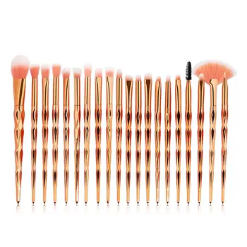 

20PCS Diamond Shaped Makeup Brushes Foundation Blush Eyelash Eye Shadow Eyeliner Contour Cosmetic Brushes Set Necessity
