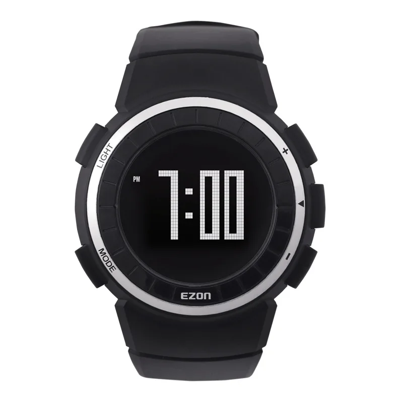 EZON distance pedometer sports watch multifunction electronic watch waterproof watch men outdoor running stopwatch T029