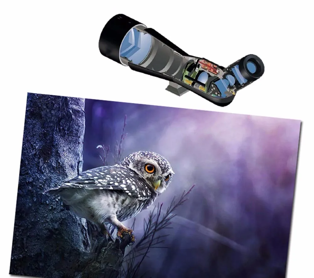 JouFou 20-60X80 Tripod Monocular Zoom Waterproof Alloy Lens Barrel Telescope Wide-angle Design Telescope Bird Watching (5)