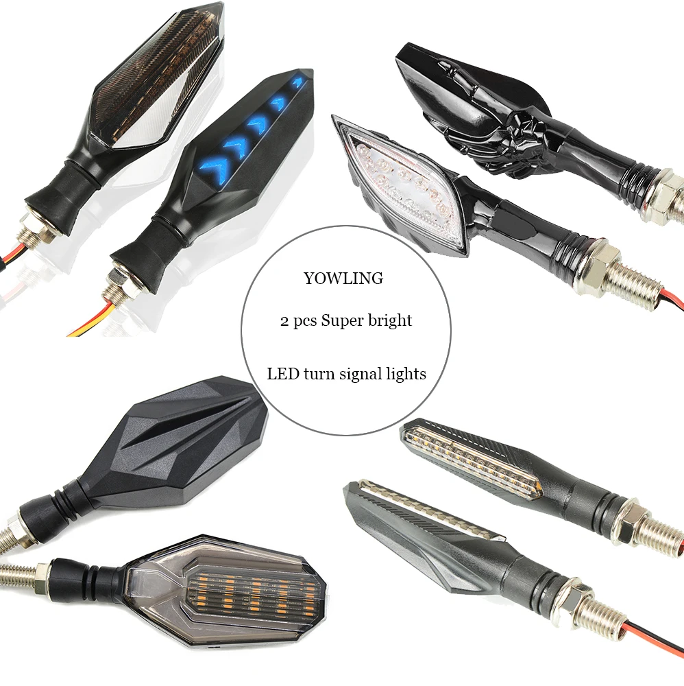 

2 pcs Motorcycle Waterproof steering lights turning signals light modified direction LED turn signal lights Super bright blinker