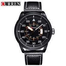 Curren luxury brand quartz watch Casual Fashion Leather watches reloj masculino men watch free shipping Sports