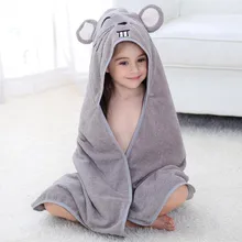 Cozy Baby Towel Cotton Baby Bath Towel for Bathroom Hooded Baby Blanket Bathrobe 90*90cm