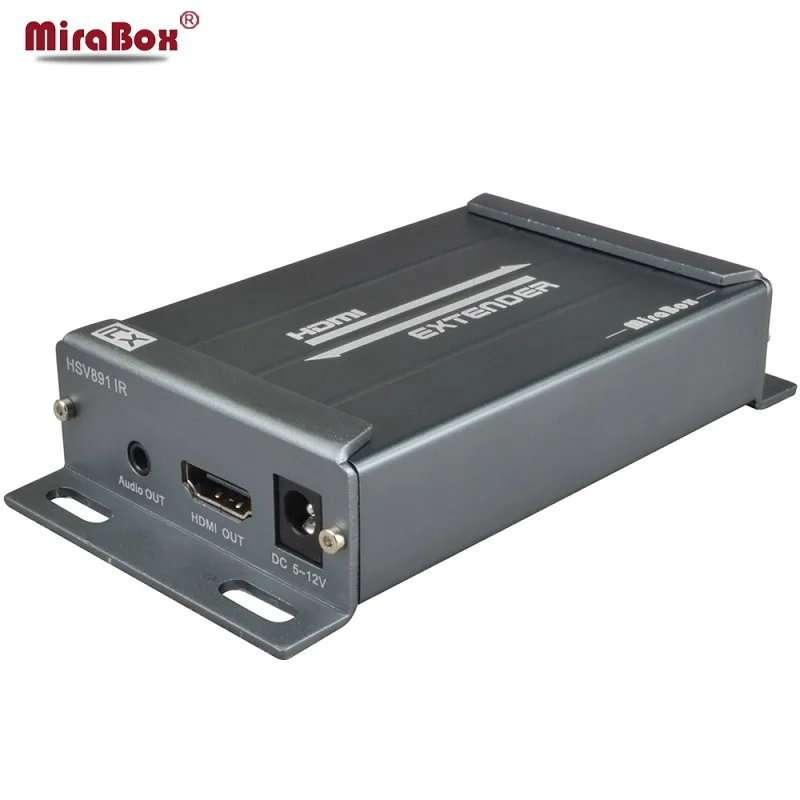 Receiver RX HSV891-IR HDMI удлинитель по TCP IP с ИК-управлением и 3,5 мм аудио разъем HDMI передатчик и приемник 1080P через UTP/STP Rj45 - Цвет: Receiver RX
