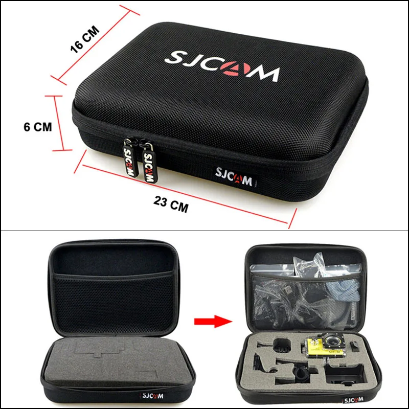 SJCAM SJ4000 Battery for SJCAM SJ5000 Dual Charger SJ5000 WiFi Storage Bag SJ5000X Elite M10 Rechargeable Li-ion Battery Pack