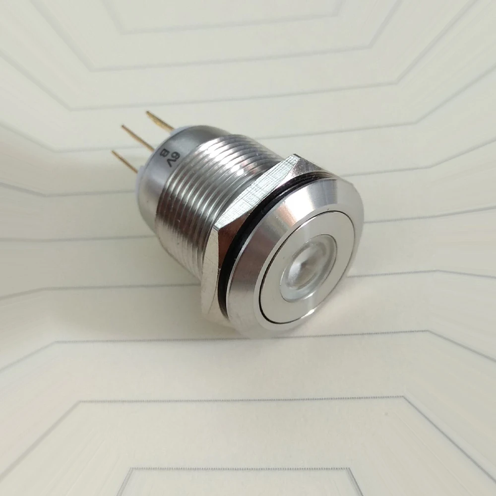 

10 pieces 19mm Waterproof 1NO1NC Momentary DOT illuminated Push Button Switch