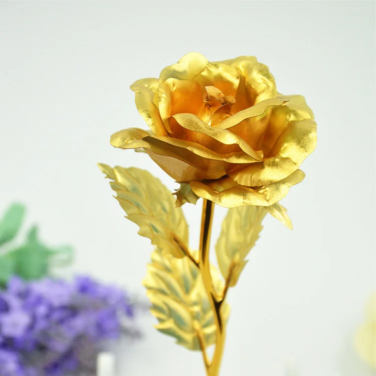 quality products large size normal gold plated rose 25 6cm golden flower normal size
