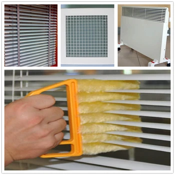 

50pcs/lot Blinds Cleaning Brush Air Conditioner Outlet Cleaner Plastic With Detachable Brush and Plastic Handle