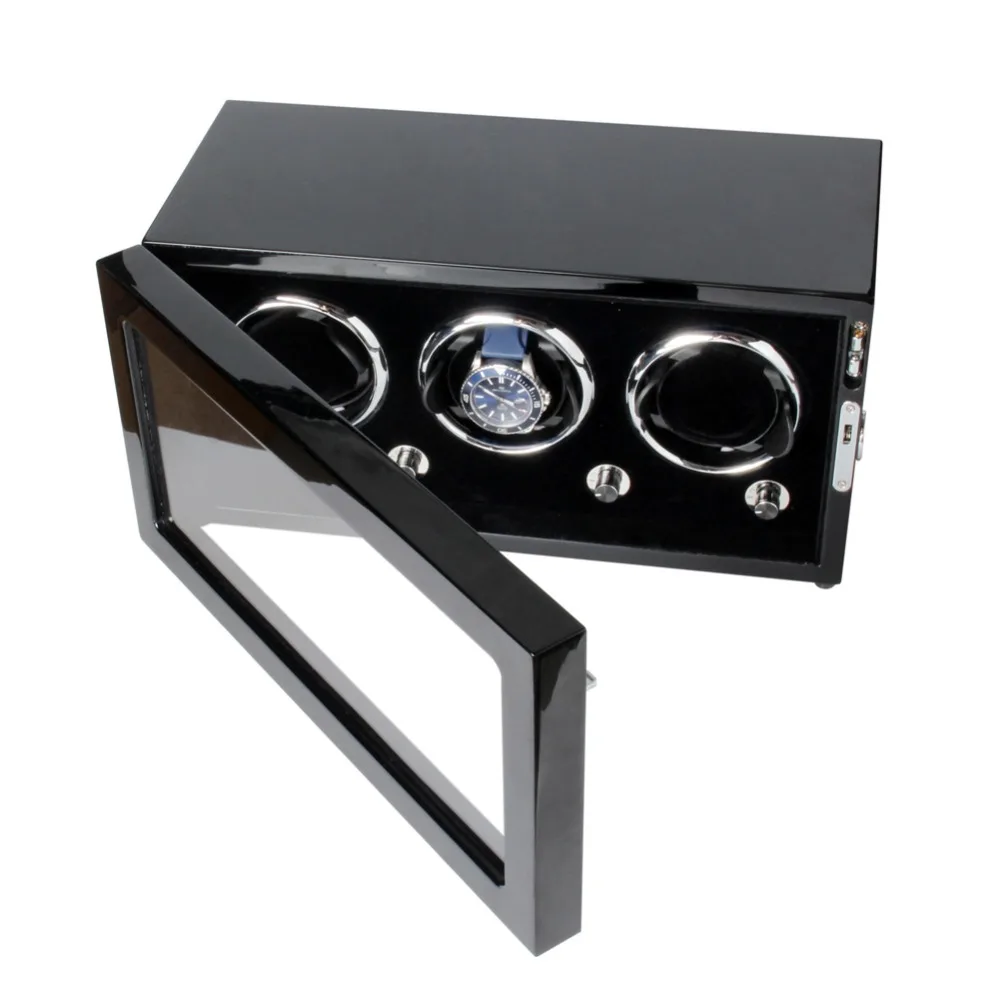 

High-End Solid Wood Upgraded Version 3 Mechanical Watches Winder Automatic Watch Winder Multi-Function 5 Modes Watch Winder 3+0