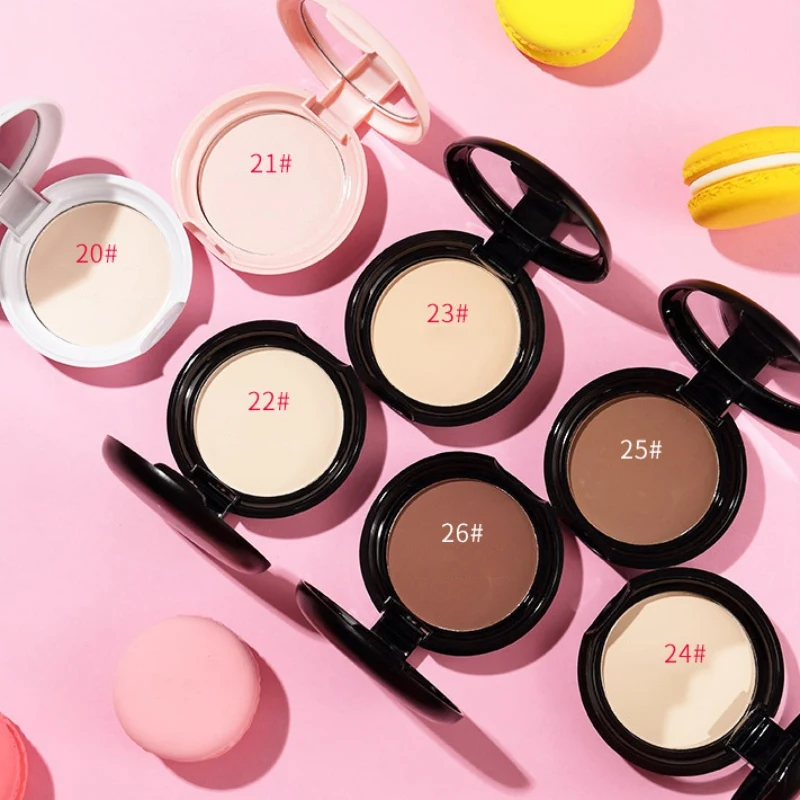 

Macaron Powder Makeup Pressed Powder Lasting Oil Control Moisturizing Concealer Brightening Invisible Pores Makeup Product