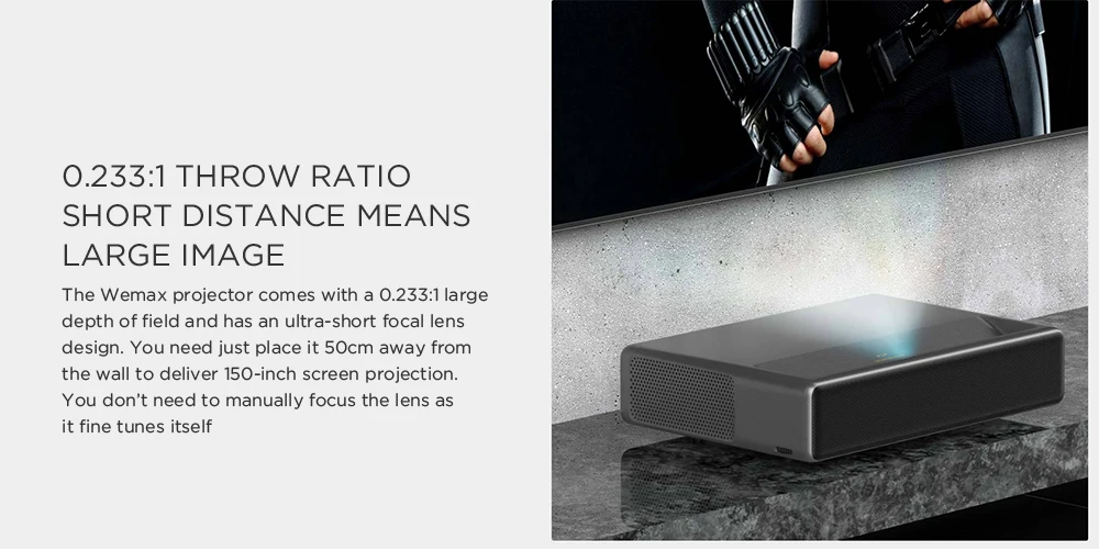 Xiaomi WAMAX ONE PRO Laser Projector 1688 ANSI LUMEN 7000lm Full HD 4K ALPD 3.0 DOLBY Sound 3D Home Theater Projector