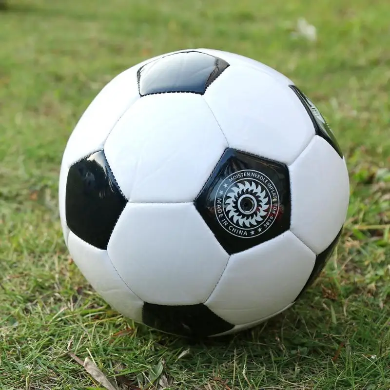 Suave clásico NO. 3, negro, blanco tamaño estándar pelota de fútbol entrenamiento fútbol l Deportes bola de formación voetbal futbol bola