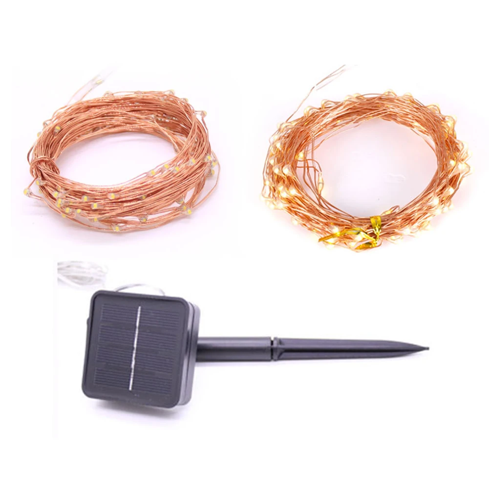 

Solar String Lights LED String Lights 100 LED 33ft Copper Wire Lights Waterproof Decorative Lights for Christmas Tress Hot Sale