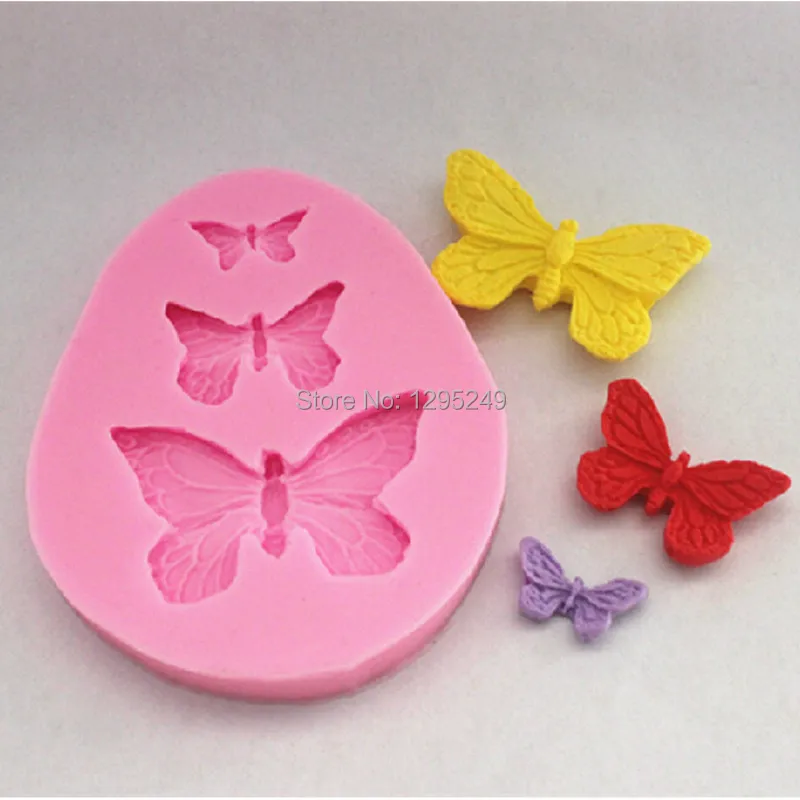 

Nice Design 1pc 3 Butterfly Cutter Mold Sugarcraft Fondant Cake Decorating DIY Mould Tool