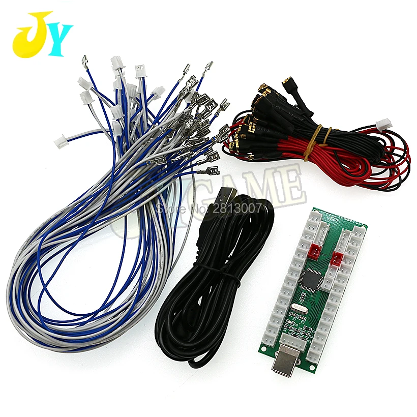 DIY 2 игроков USB к JAMMA игровой контроллер/Поддержка PS3 ПК Raspberry Pi/аркада нулевой задержкой джойстик аксессуары