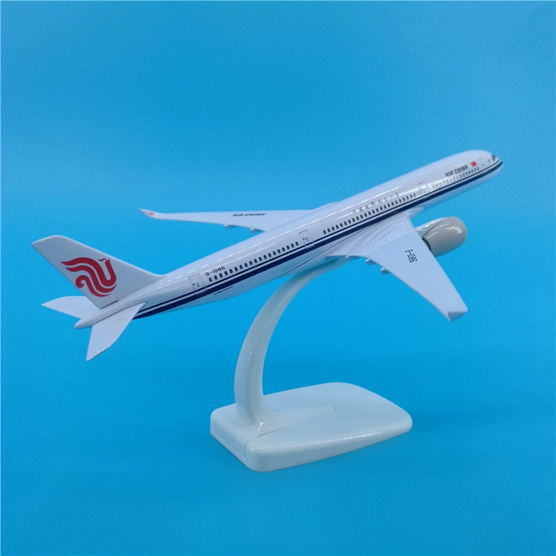 20 см Air China A350-900 модель пассажирского самолета Моделирование сплава Китай A350 модель самолета Подарочная коллекция игрушек для взрослых детей