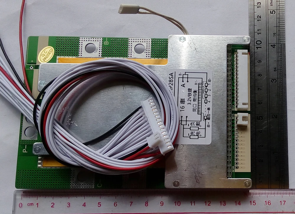 16 s 80A версии s lifepo4 БМС/PCM/PCB Батарея защиты Совета 16 пакеты 18650 LiFePO4 Батарея ячейки w/баланс