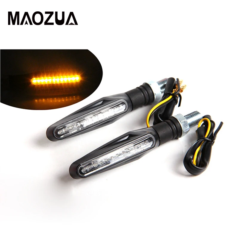 4 шт. в партии мотоцикл указатель поворота гибкий 12 светодиодный индикаторы