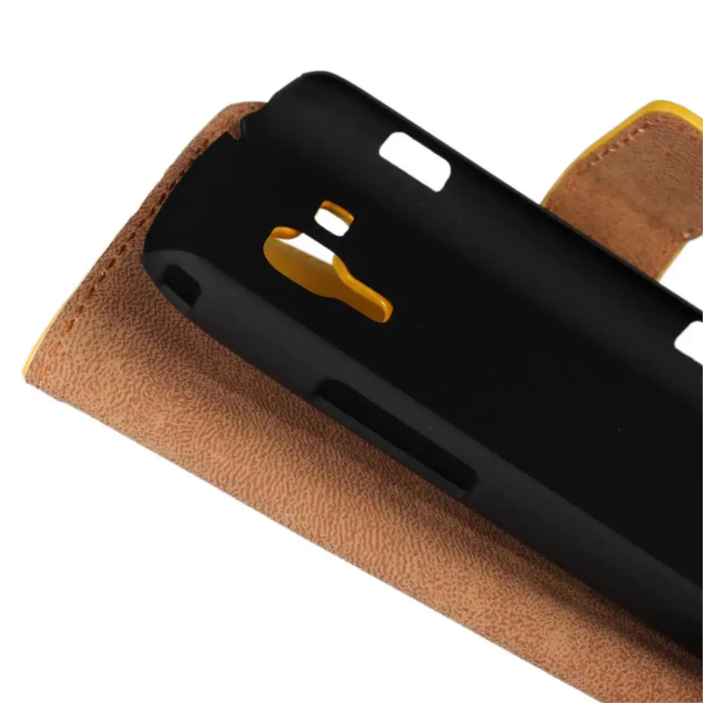 S7562 держателя карты кобуры бумажник чехол для Samsung Galaxy Trend Duos S7562 Магнитный откидная крышка кожаный чехол Ретро телефон Сумки