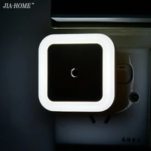 Sensor Control LED night light mini EU US Plug novelty square Bedroom lamp For Baby Gift Romantic Colorful Lights