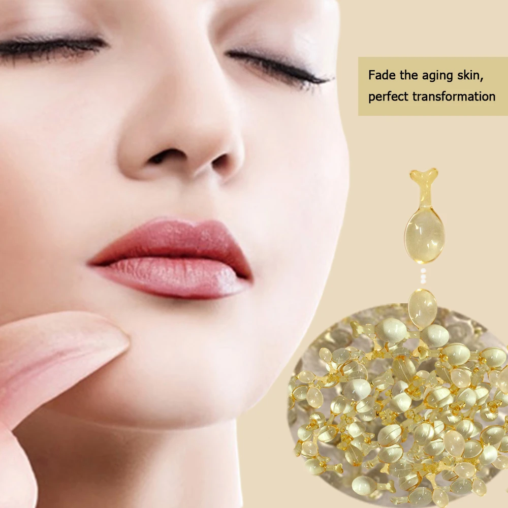 

Beauty Snail Serum + EGF Essence Face Care Capsule Cream Whitening Freckle Brighten Skin Repair Ance Scar Hydrating make up