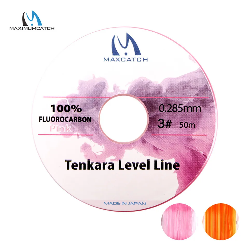 Maximumcatch Tenkara Level Line 30M 2.5#/3.0# Fluorocarbon Pink Tenkara Fly  Fishing Line